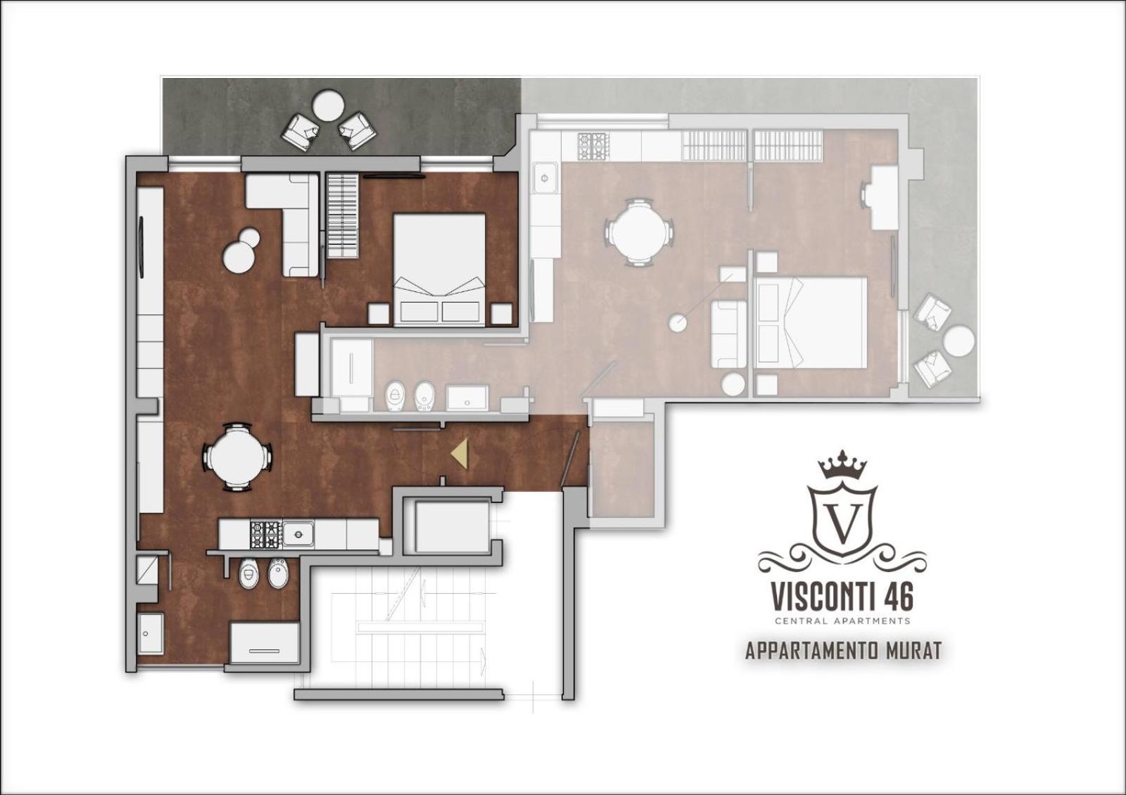 Visconti 46 Central Apartments バーリ エクステリア 写真